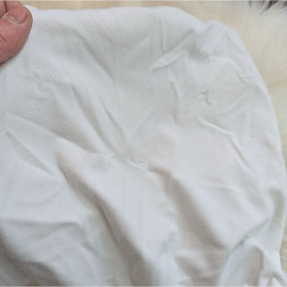 Athleta Girl Long Distance White Fitted Crop Tank Top Bra Bralette M Medium 8-10 - Picture 5 of 6